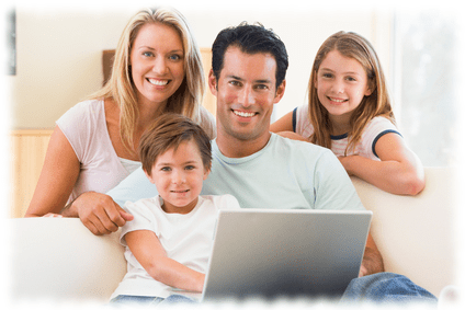 IT support small business happy-family